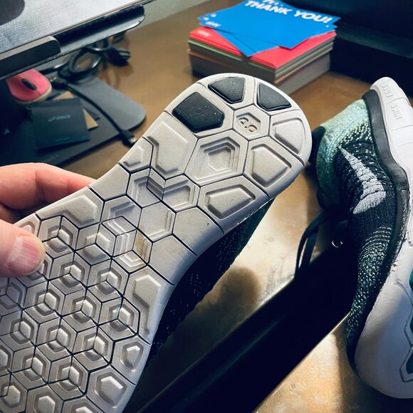 Nike Flyknit Free 4.0 Womens Running Shoes Size 7.5 US DC half Marathon edition - Picture 10 of 12